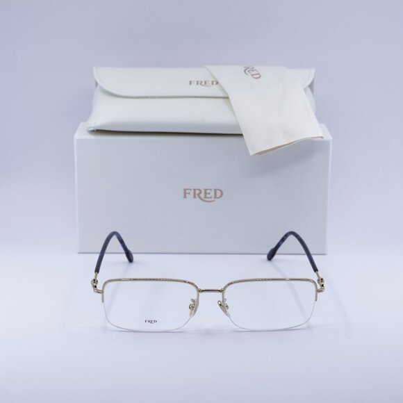 Fred FG50017U 030 Rectangle 58mm Eyeglasses - Gold - Picture 3 of 10